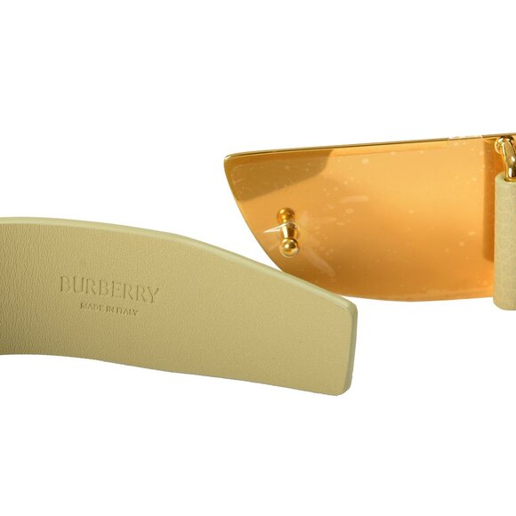 Burberry "Shield Split EKD" Hunter Gray Leather Buckle Decorated Belt Sz S - Picture 4 of 4